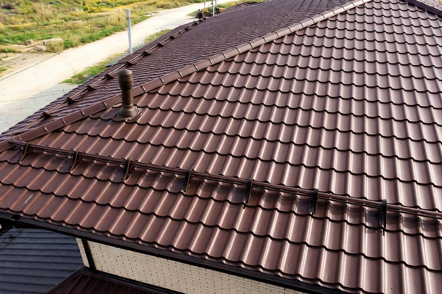 Металлочерепица Ламонтерра X на объекте в Ленинградской области